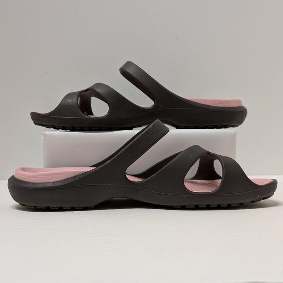 Crocs Meleen Sandals in Espresso & Petal Pink - Picture 5 of 15